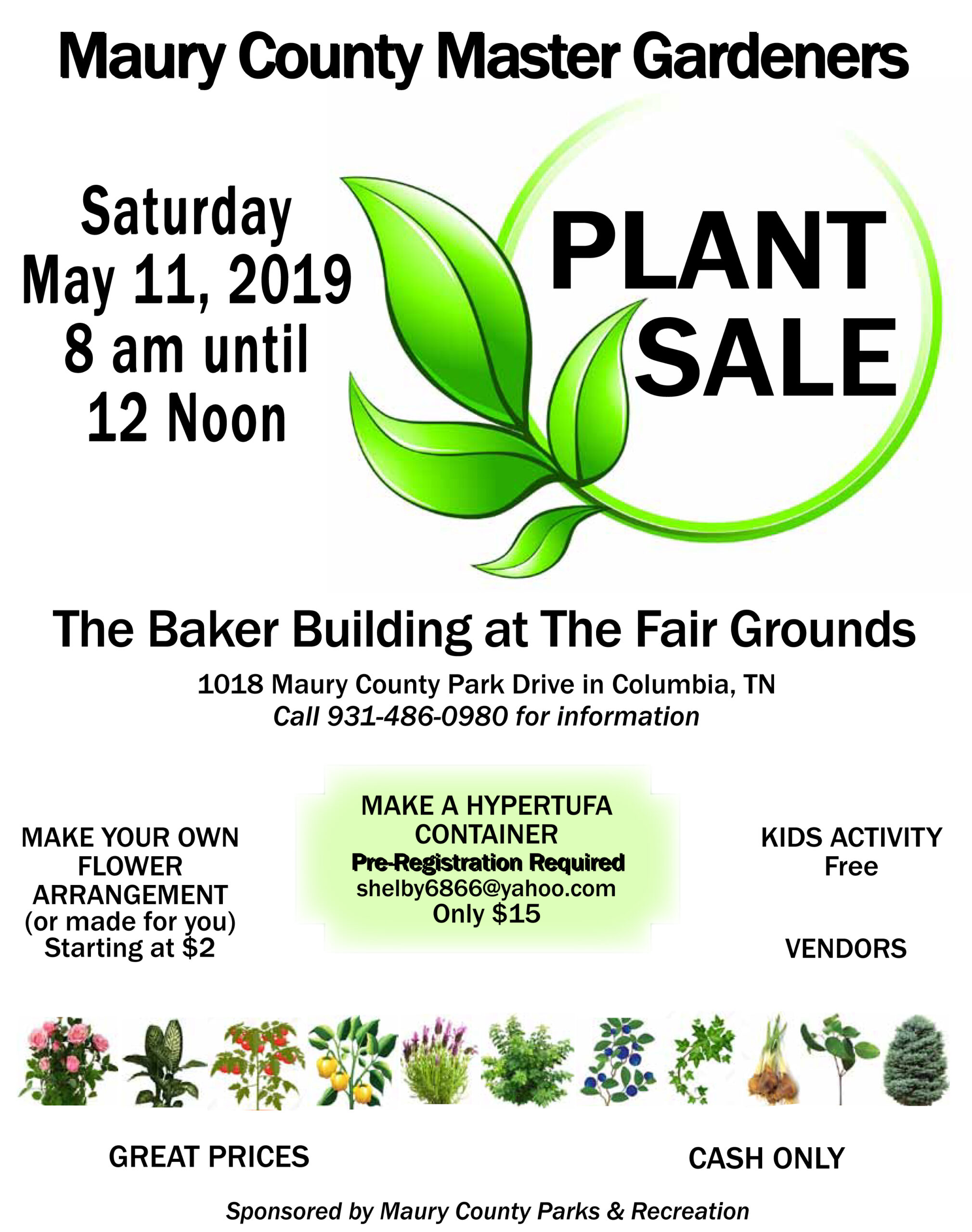 Plant Sale Flier 2019 - The Tennessee Magazine